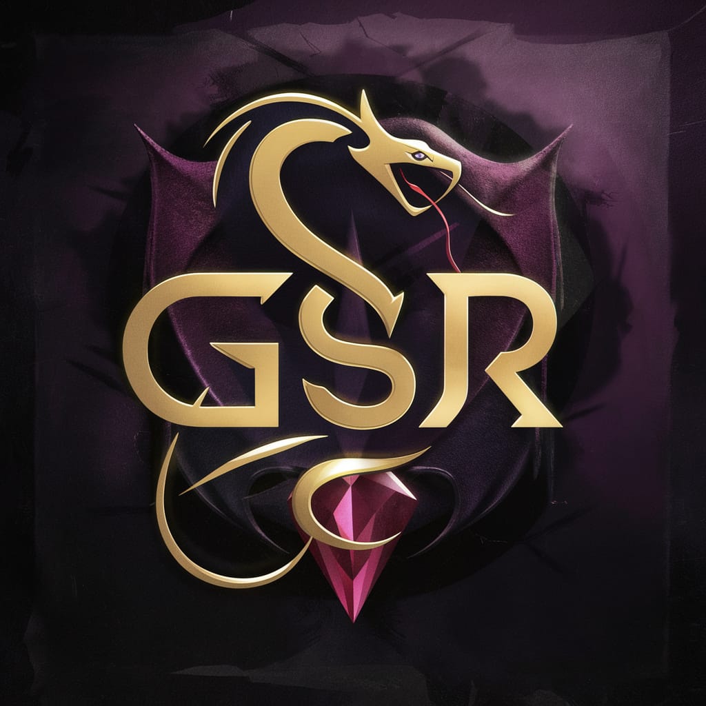 Personal logo symbol representing Python and growth 