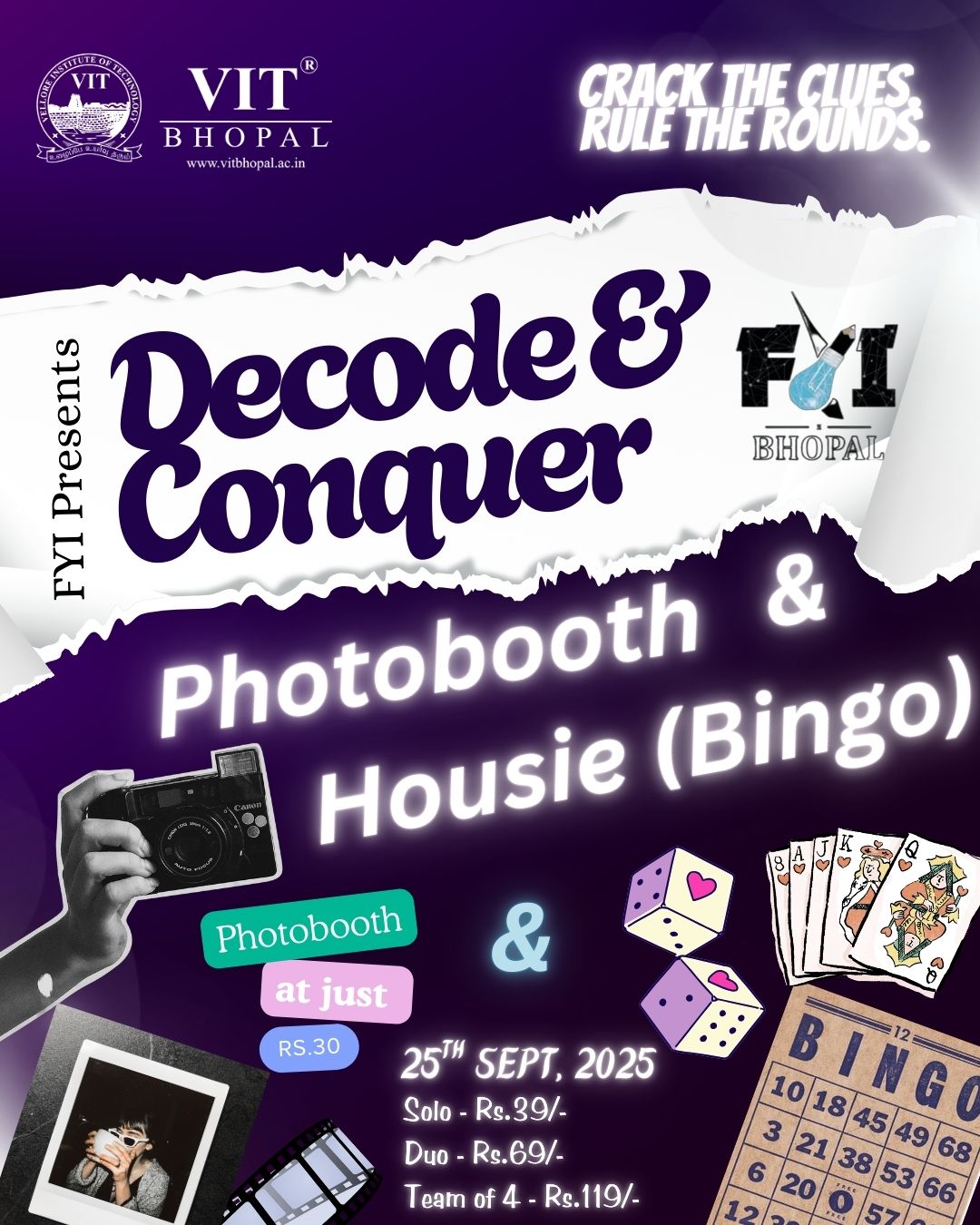 Poster design showcasing bold typography and layout